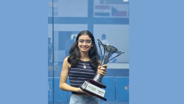 दिल्ली के 16 साल के स्क्वैश सेंसेशन का लक्ष्य लॉस एंजिल्स 2028 है